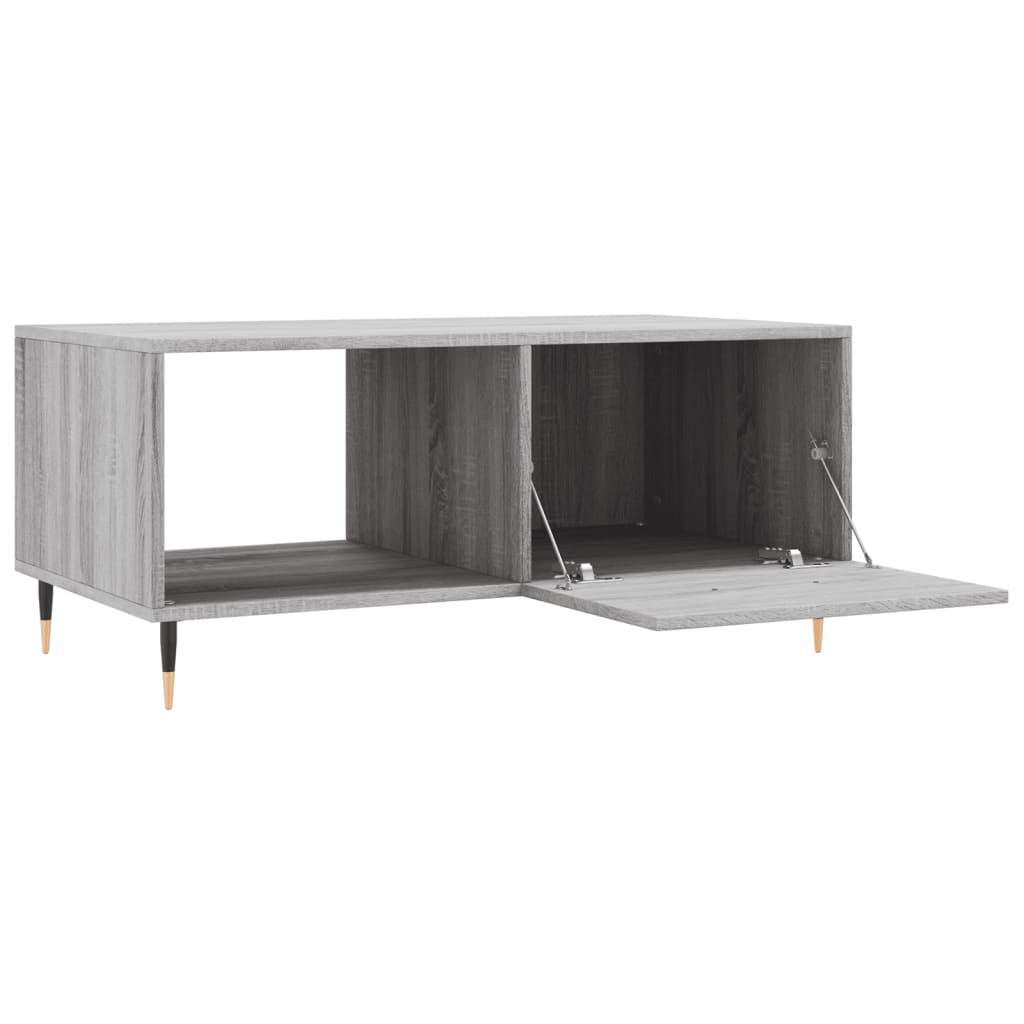 vidaXL Coffee Table Grey Sonoma 90x50x40 cm Engineered Wood