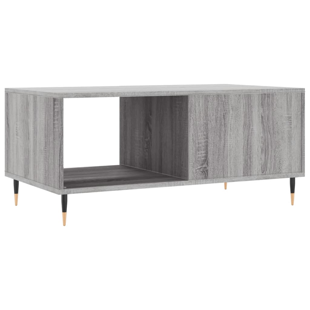 vidaXL Coffee Table Grey Sonoma 90x50x40 cm Engineered Wood