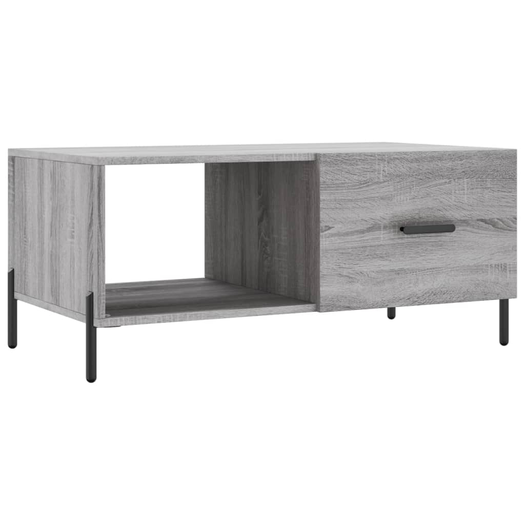 vidaXL Coffee Table Grey Sonoma 90x50x40 cm Engineered Wood