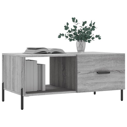 vidaXL Coffee Table Grey Sonoma 90x50x40 cm Engineered Wood