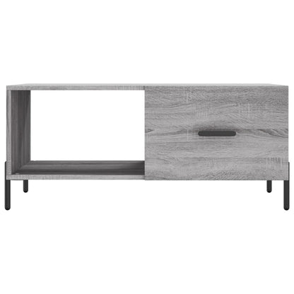 vidaXL Coffee Table Grey Sonoma 90x50x40 cm Engineered Wood