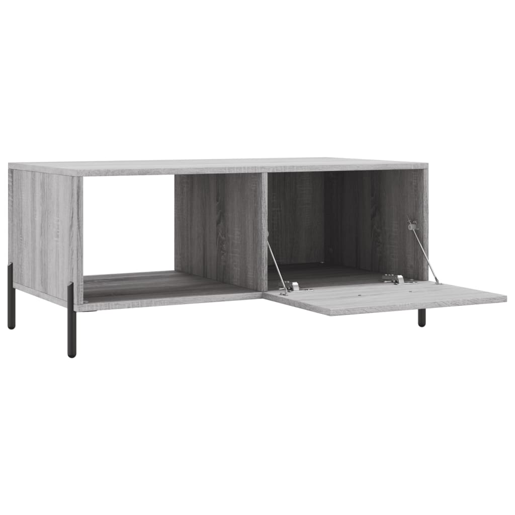vidaXL Coffee Table Grey Sonoma 90x50x40 cm Engineered Wood