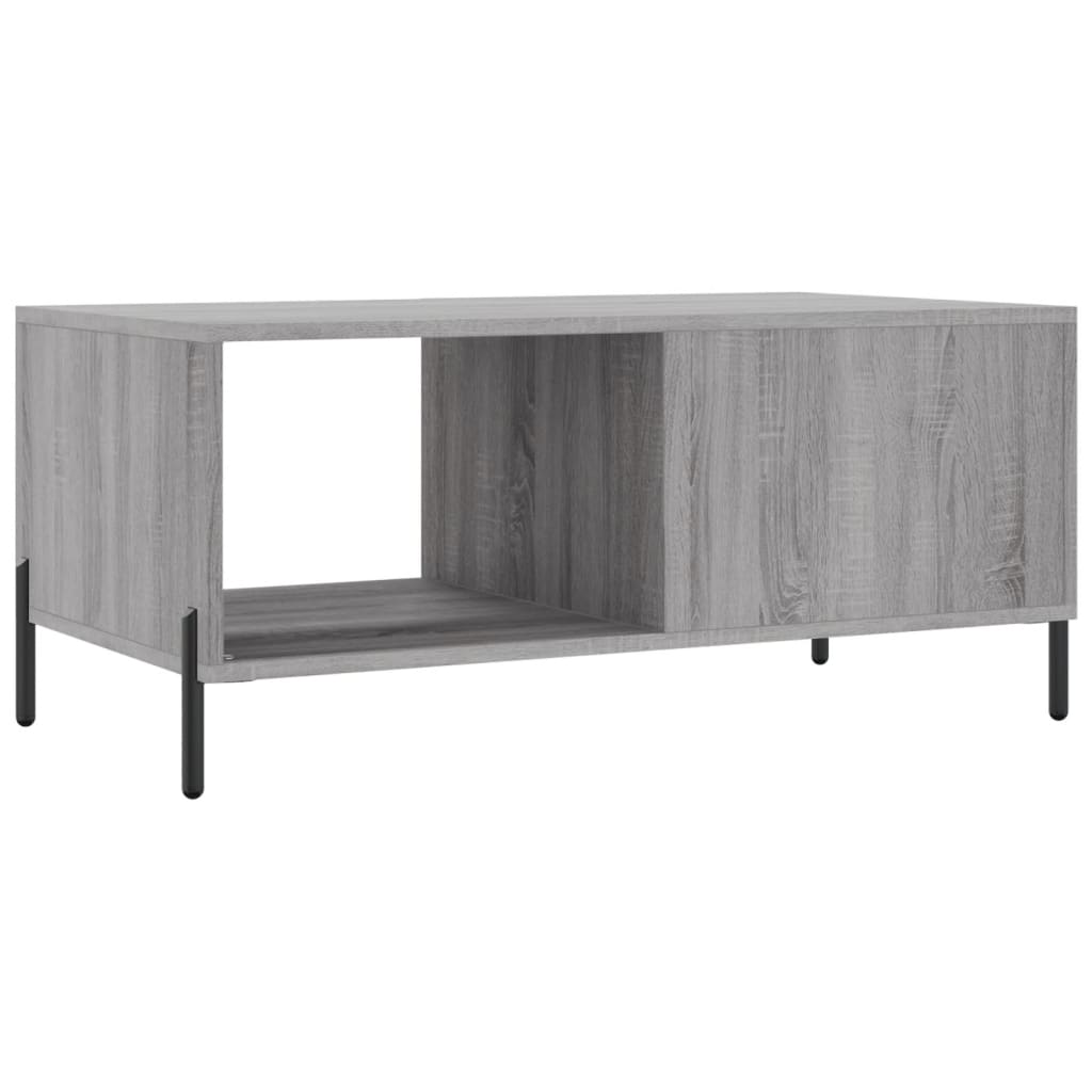 vidaXL Coffee Table Grey Sonoma 90x50x40 cm Engineered Wood