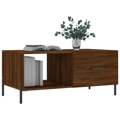 vidaXL Coffee Table Brown Oak 90x50x40 cm Engineered Wood