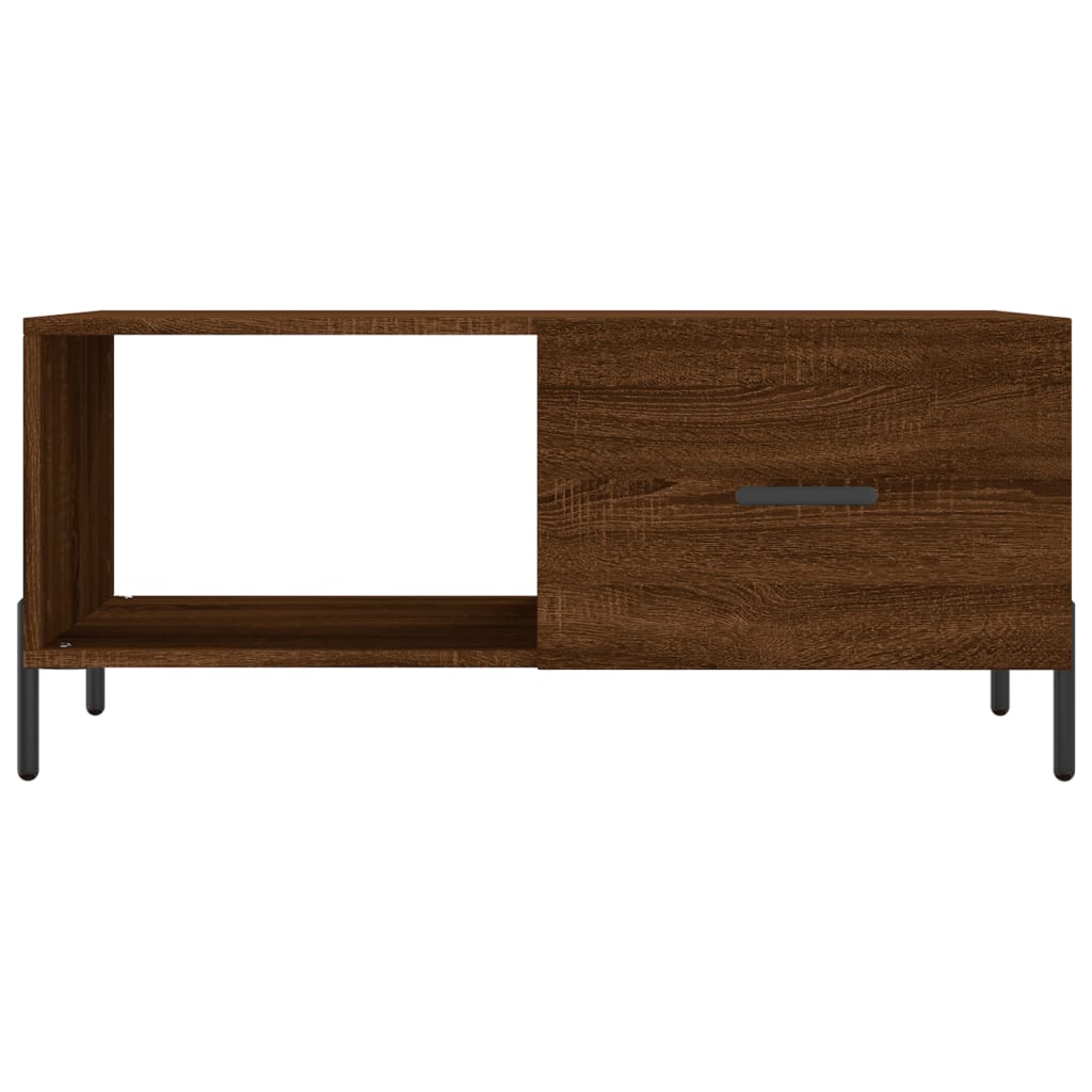 vidaXL Coffee Table Brown Oak 90x50x40 cm Engineered Wood