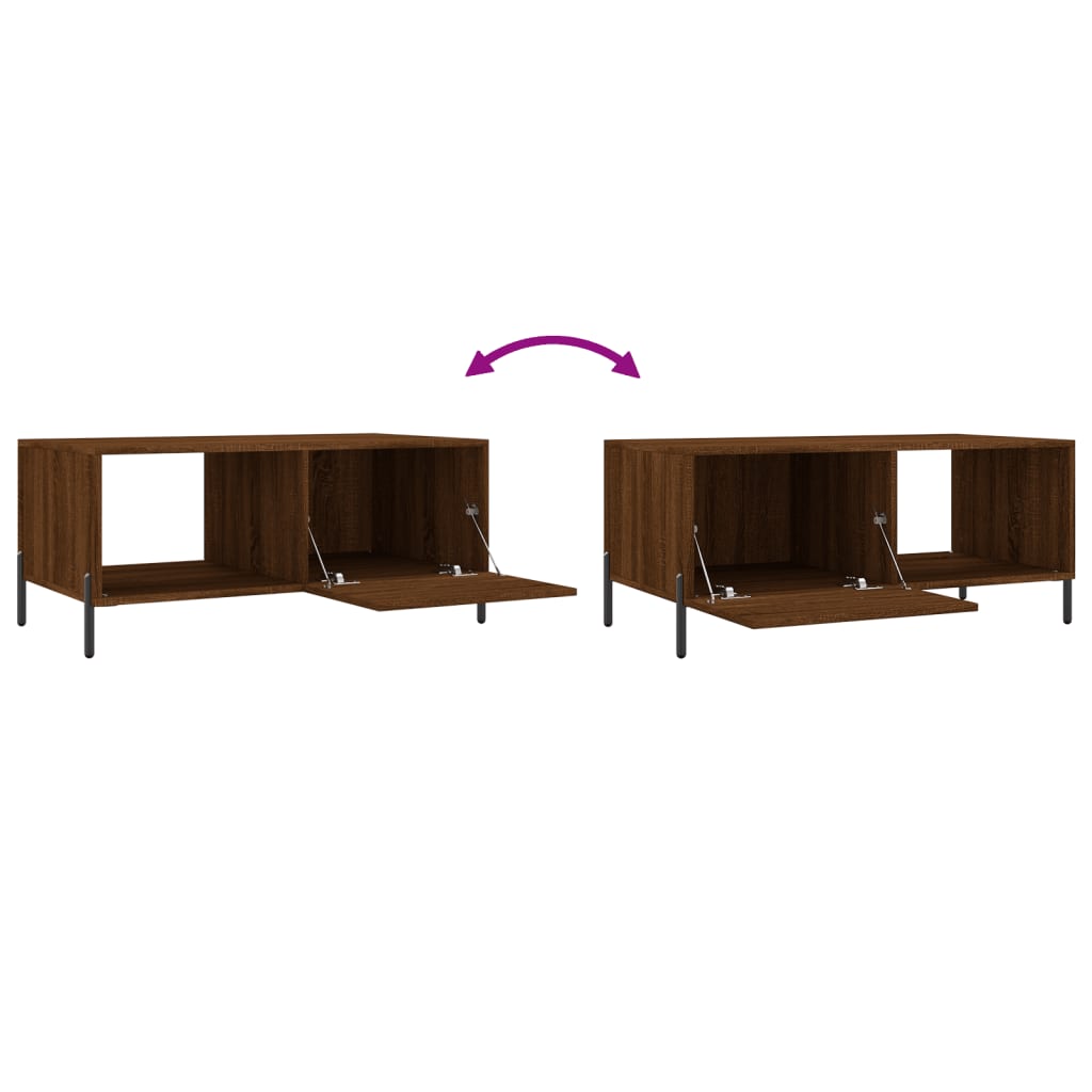 vidaXL Coffee Table Brown Oak 90x50x40 cm Engineered Wood
