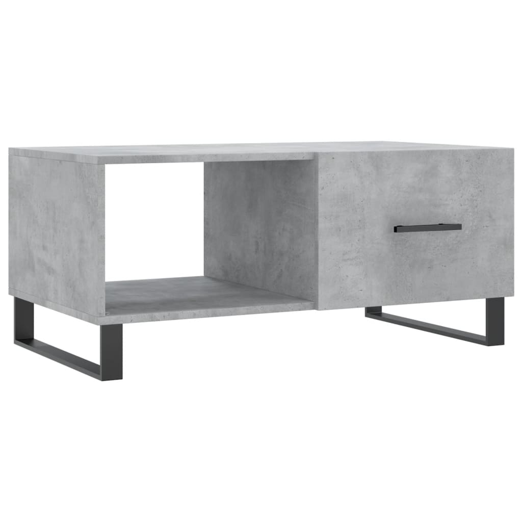 vidaXL Coffee Table Concrete Grey 90x50x40 cm Engineered Wood