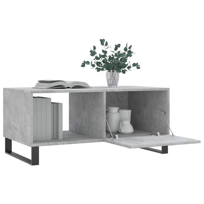 vidaXL Coffee Table Concrete Grey 90x50x40 cm Engineered Wood