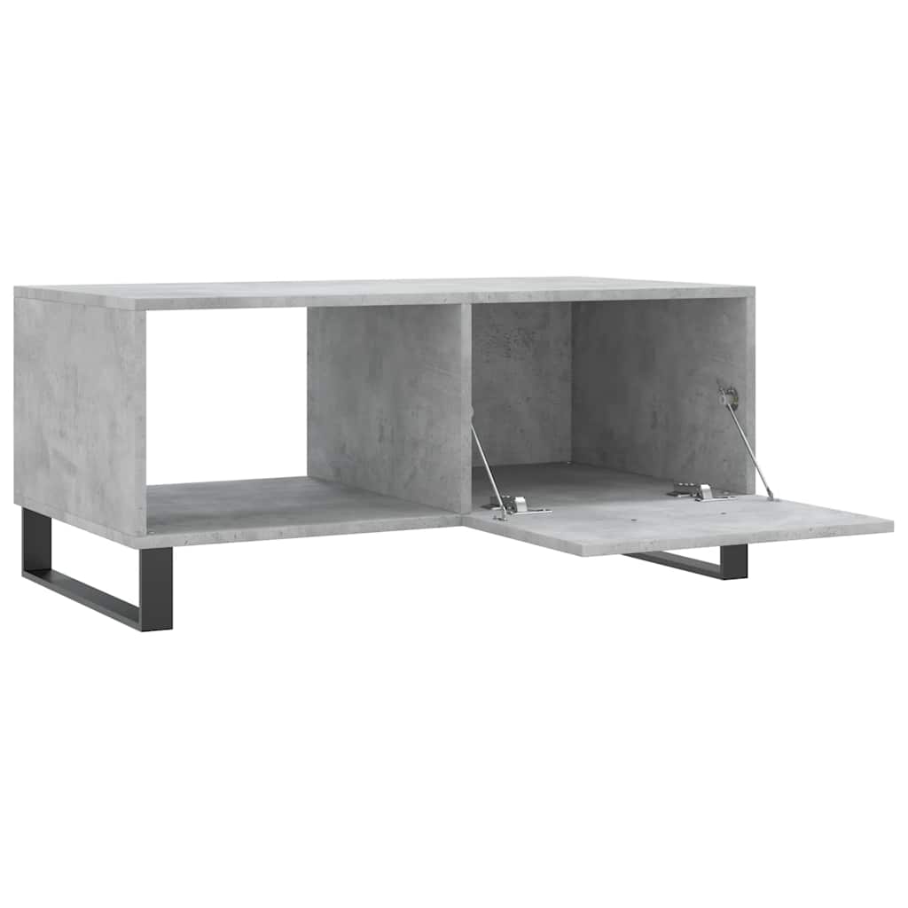 vidaXL Coffee Table Concrete Grey 90x50x40 cm Engineered Wood