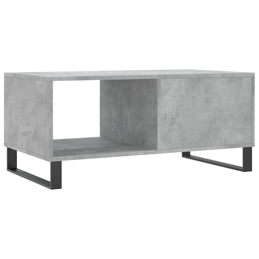 vidaXL Coffee Table Concrete Grey 90x50x40 cm Engineered Wood
