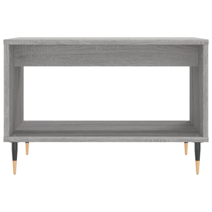 vidaXL Coffee Table Grey Sonoma 60x50x40 cm Engineered Wood