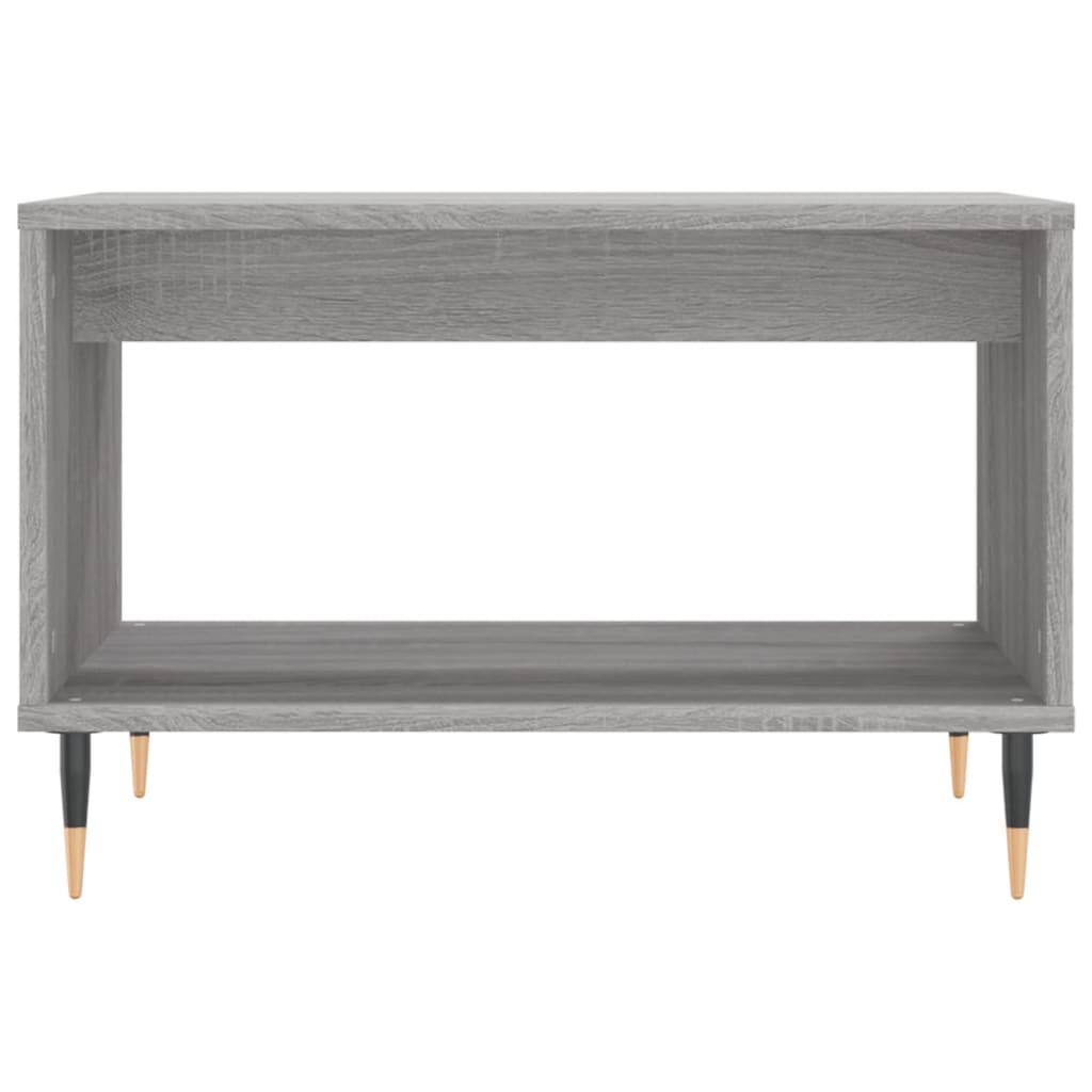 vidaXL Coffee Table Grey Sonoma 60x50x40 cm Engineered Wood