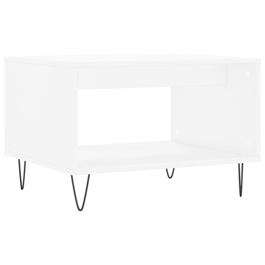 vidaXL Coffee Table White 60x50x40 cm Engineered Wood