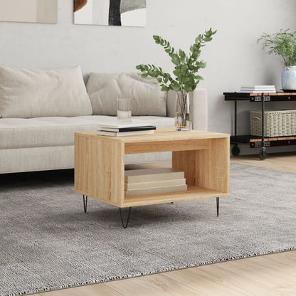 vidaXL Coffee Table Sonoma Oak 60x50x40 cm Engineered Wood