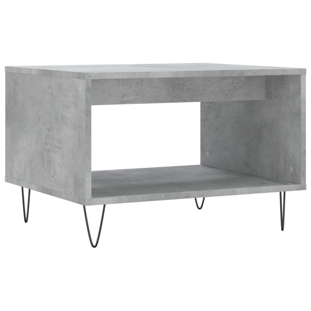 vidaXL Coffee Table Concrete Grey 60x50x40 cm Engineered Wood