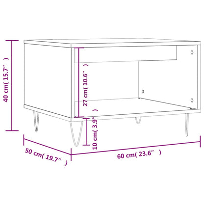 vidaXL Coffee Table Concrete Grey 60x50x40 cm Engineered Wood