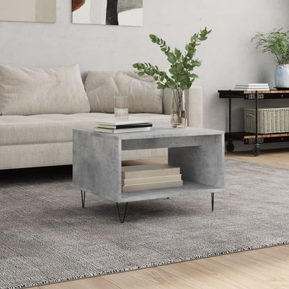 vidaXL Coffee Table Concrete Grey 60x50x40 cm Engineered Wood