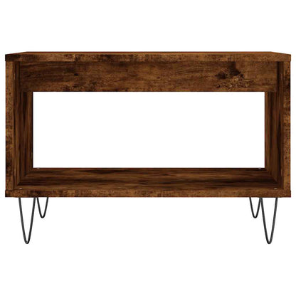 vidaXL Coffee Table Smoked Oak 60x50x40 cm Engineered Wood