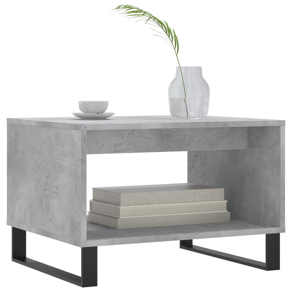 vidaXL Coffee Table Concrete Grey 60x50x40 cm Engineered Wood