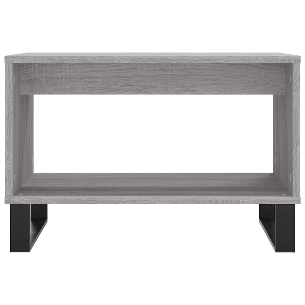 vidaXL Coffee Table Grey Sonoma 60x50x40 cm Engineered Wood