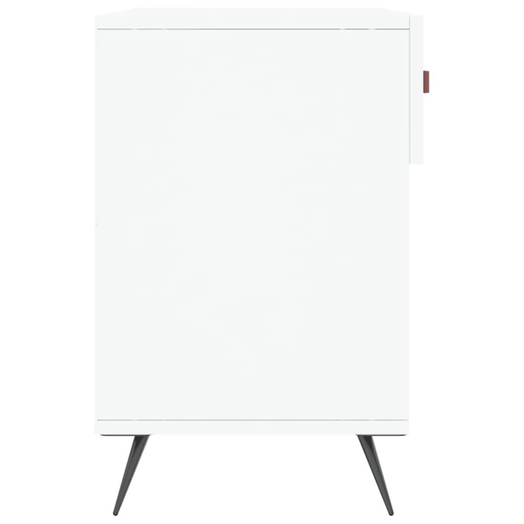 vidaXL Shoe Bench White 102x35x55 cm Engineered Wood