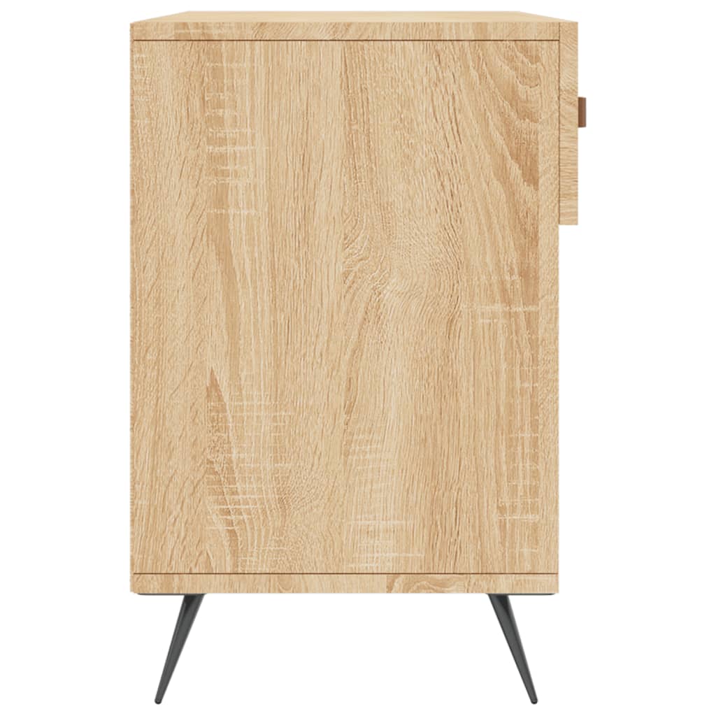 vidaXL Shoe Bench Sonoma Oak 102x35x55 cm Engineered Wood