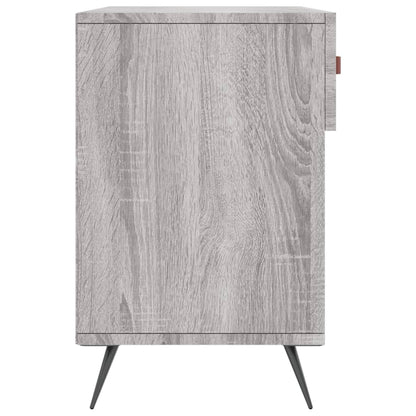 vidaXL Shoe Bench Grey Sonoma 102x35x55 cm Engineered Wood