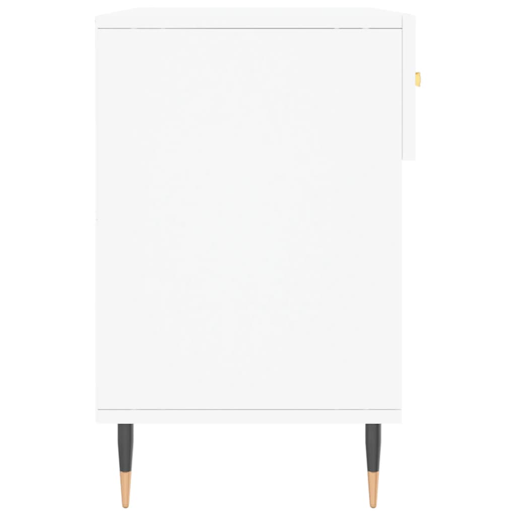 vidaXL Shoe Bench White 102x35x55 cm Engineered Wood