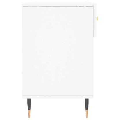 vidaXL Shoe Bench White 102x35x55 cm Engineered Wood