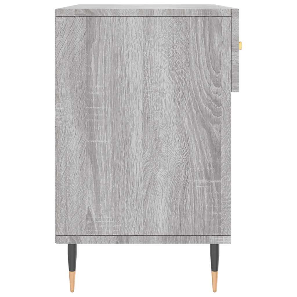 vidaXL Shoe Bench Grey Sonoma 102x35x55 cm Engineered Wood