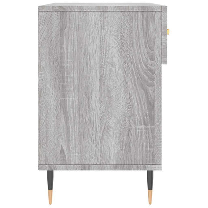vidaXL Shoe Bench Grey Sonoma 102x35x55 cm Engineered Wood