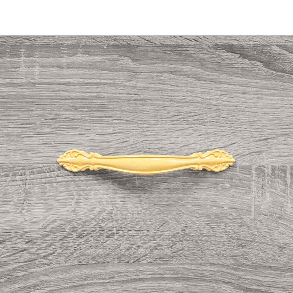 vidaXL Shoe Bench Grey Sonoma 102x35x55 cm Engineered Wood