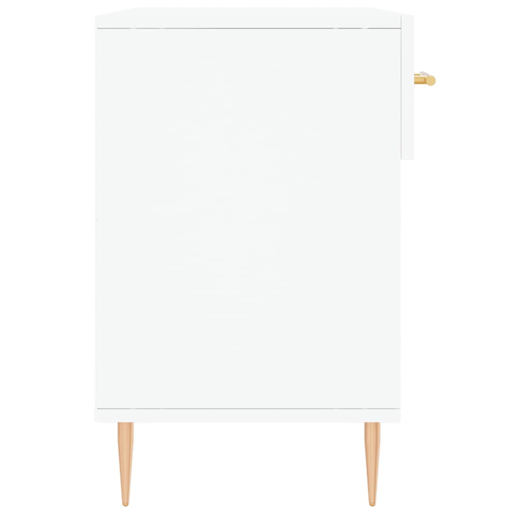 vidaXL Shoe Bench White 102x35x55 cm Engineered Wood