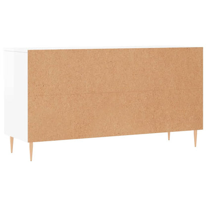 vidaXL Shoe Bench High Gloss White 102x35x55 cm Engineered Wood