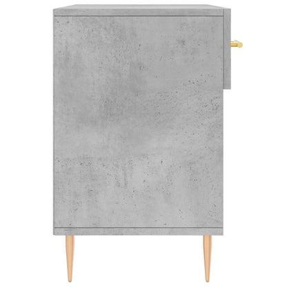 vidaXL Shoe Bench Concrete Grey 102x35x55 cm Engineered Wood