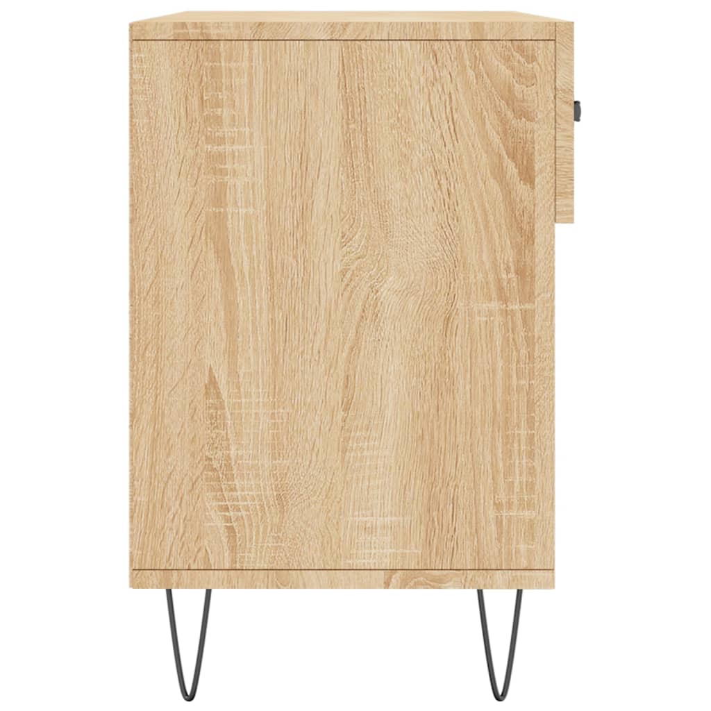 vidaXL Shoe Bench Sonoma Oak 102x35x55 cm Engineered Wood