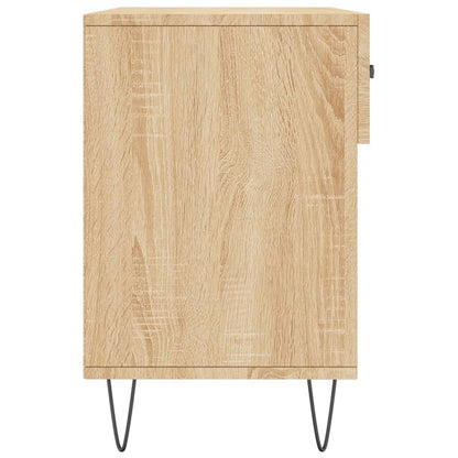 vidaXL Shoe Bench Sonoma Oak 102x35x55 cm Engineered Wood