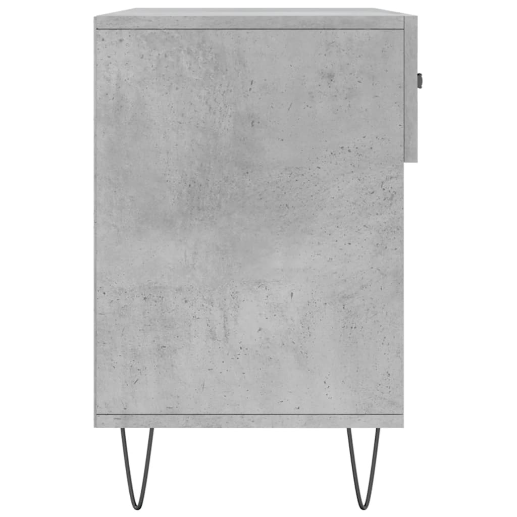 vidaXL Shoe Bench Concrete Grey 102x35x55 cm Engineered Wood