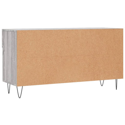 vidaXL Shoe Bench Grey Sonoma 102x35x55 cm Engineered Wood