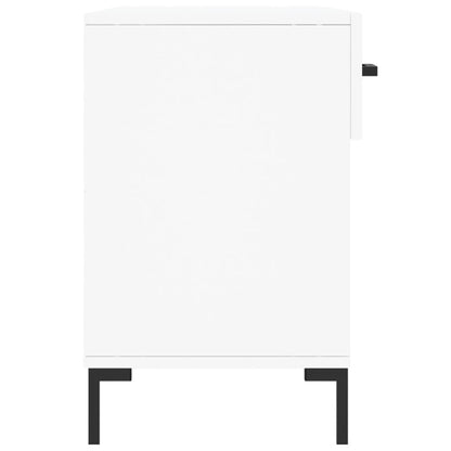 vidaXL Shoe Bench White 102x35x55 cm Engineered Wood