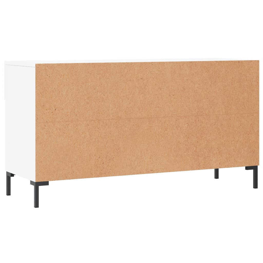 vidaXL Shoe Bench White 102x35x55 cm Engineered Wood