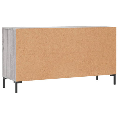 vidaXL Shoe Bench Grey Sonoma 102x35x55 cm Engineered Wood