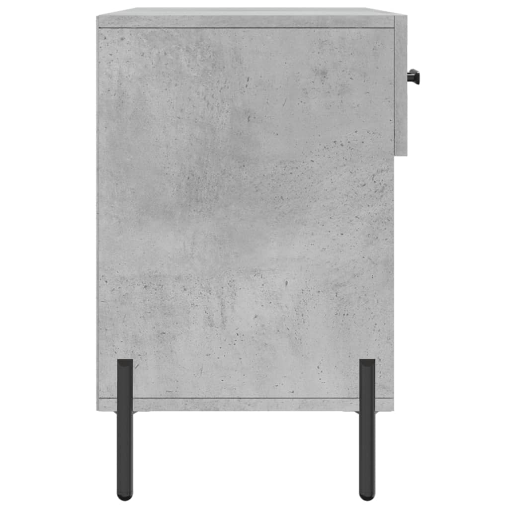 vidaXL Shoe Bench Concrete Grey 102x35x55 cm Engineered Wood