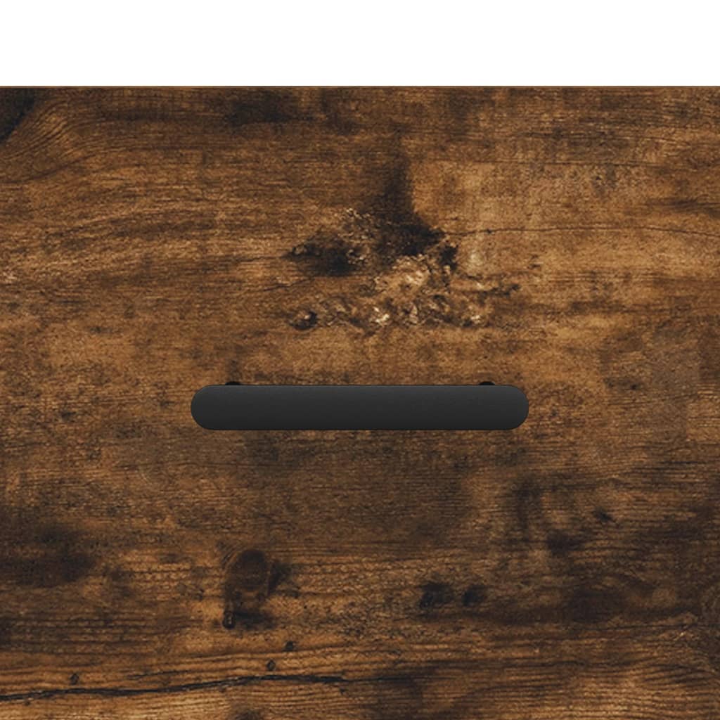 vidaXL Shoe Bench Smoked Oak 102x35x55 cm Engineered Wood