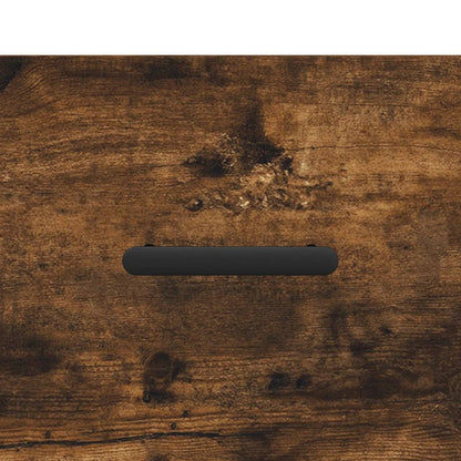 vidaXL Shoe Bench Smoked Oak 102x35x55 cm Engineered Wood
