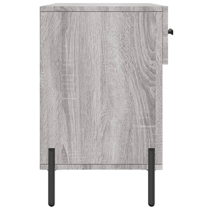 vidaXL Shoe Bench Grey Sonoma 102x35x55 cm Engineered Wood