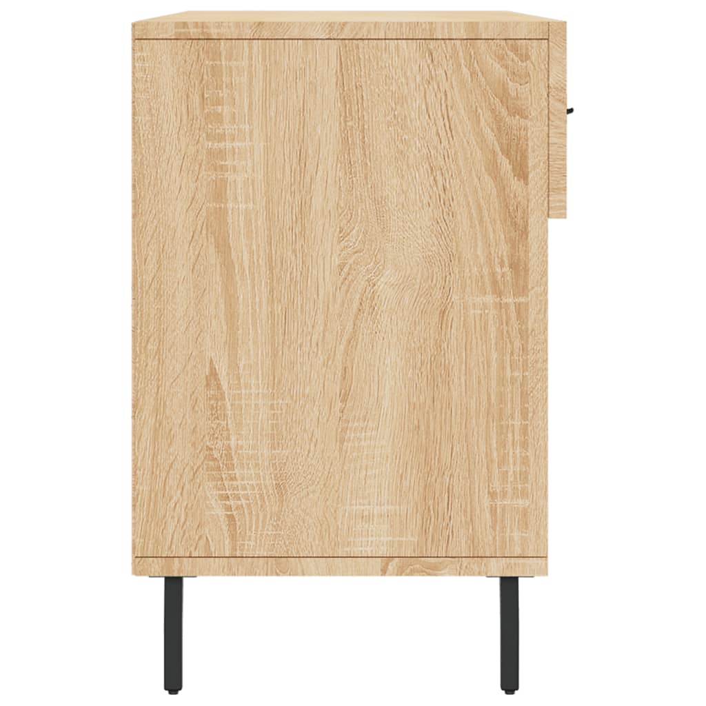 vidaXL Shoe Bench Sonoma Oak 102x35x55 cm Engineered Wood