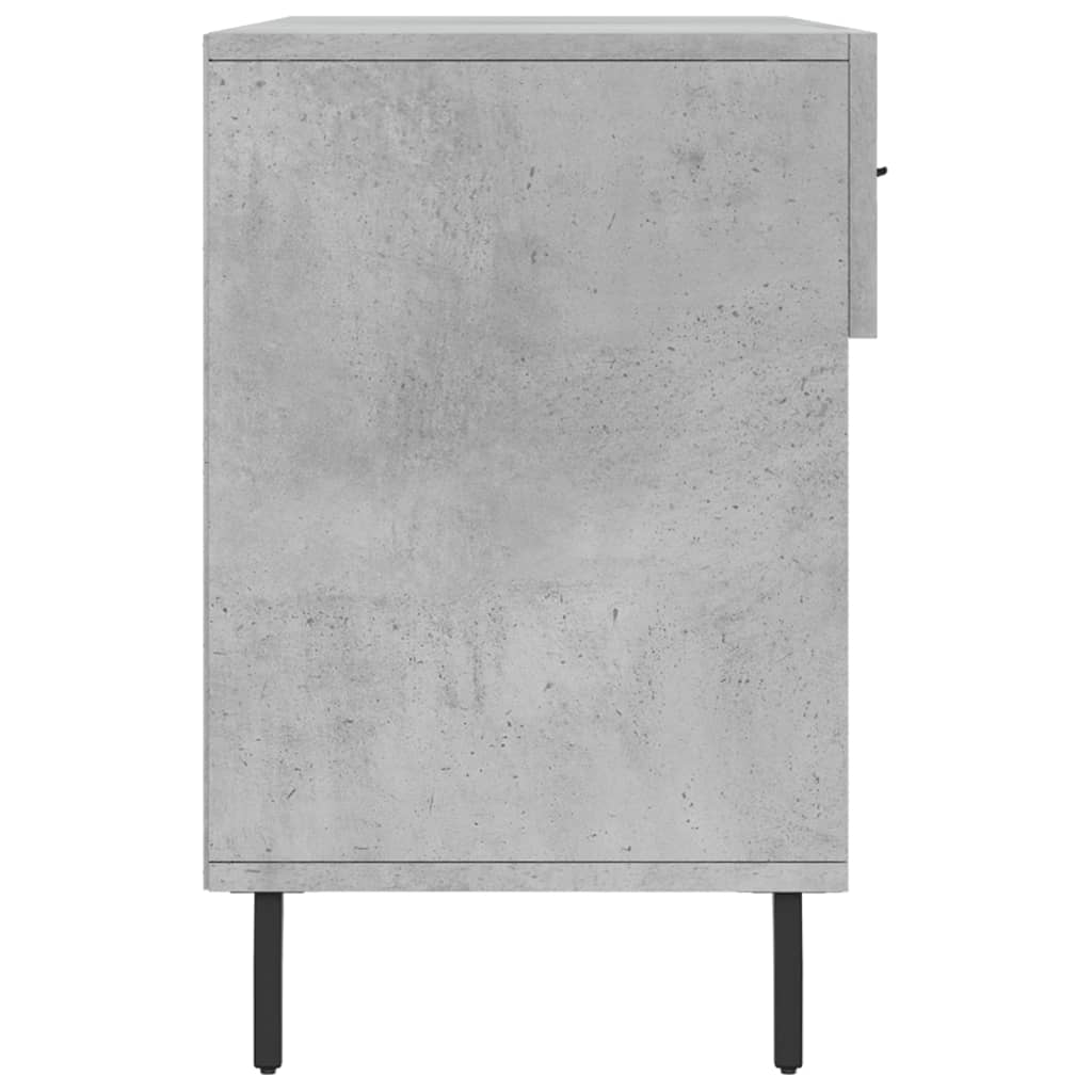vidaXL Shoe Bench Concrete Grey 102x35x55 cm Engineered Wood
