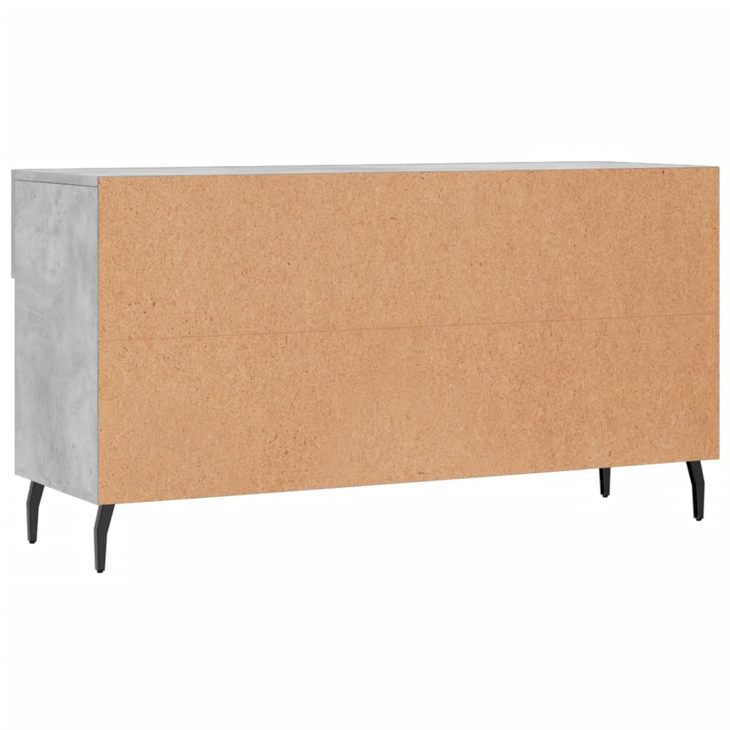 vidaXL Shoe Bench Concrete Grey 102x35x55 cm Engineered Wood