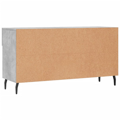 vidaXL Shoe Bench Concrete Grey 102x35x55 cm Engineered Wood